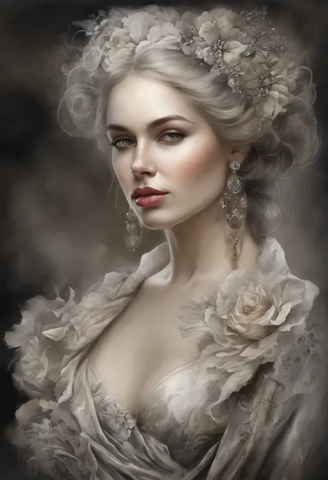 This digital illustration is an absolute masterpiece of top quality. With a stunningly beautiful and dark portrayal of the female form, it captures the essence of perfection. The intricate details and ultra-detailed 8k resolution make it a true work of art...