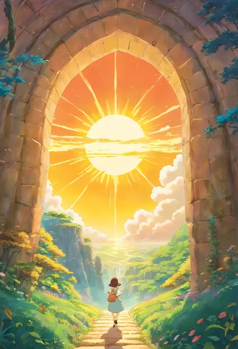 The sun arch is a , and the artistic word is not donated