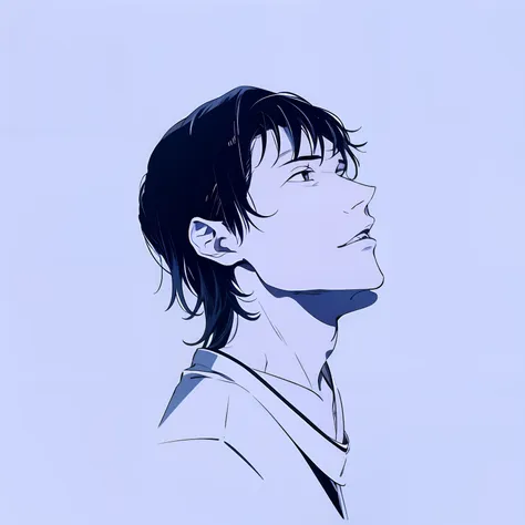 gojo satoru, blue and white aesthetic