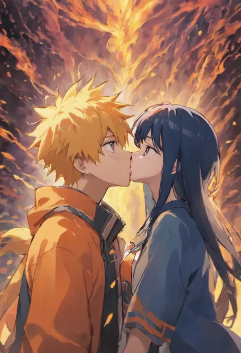 Naruto and hinata kiss