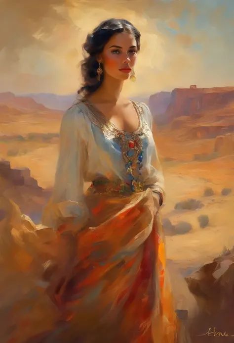 Loulan，Princess of the Western Regions，Castle in the desert，camelstoe，teens girl，adorned in majestic attire