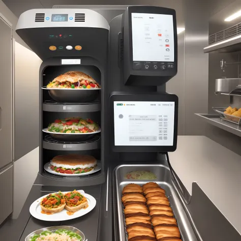 A machine that can serve meals automatically