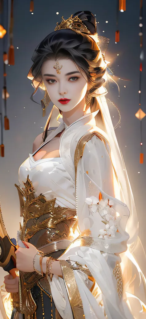 Beautiful details for girls，Very detailed eyes and face，beautiful eyes in detail，ultra-detailliert，high resolucion，Very detailed，The best quality，illustration，exquisite detailing，Best quality，Very detailed CG，8k wallpaper，agirl，woods，Long black hair，ponyta...