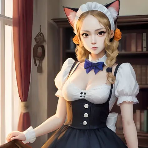 Trafalgar Law, Cat ears, Maid outfit, one piece