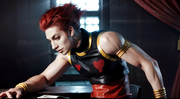 hisoka \(hunter x hunter\), sleeveless