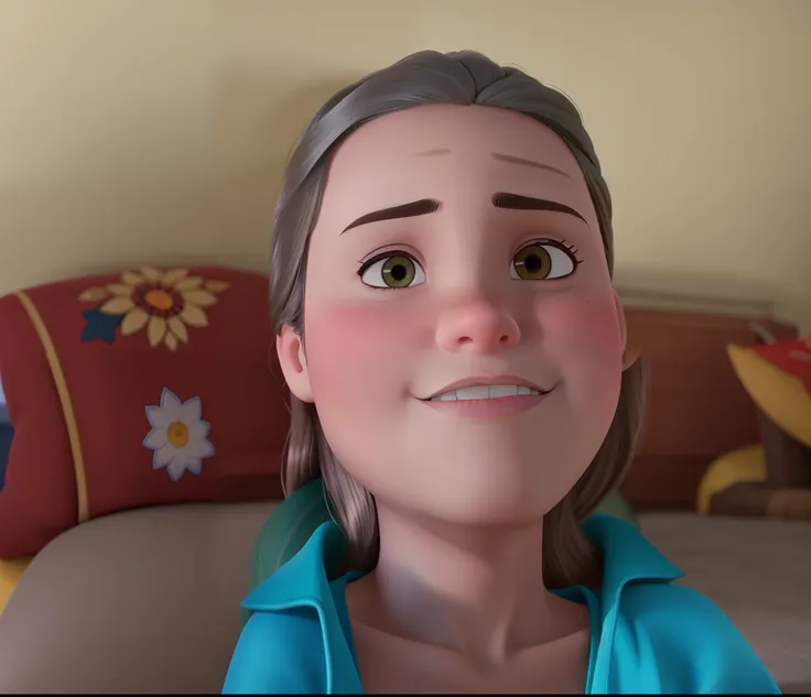 Uma mulher Estilo Pixar alta qualidade melhor qualidade