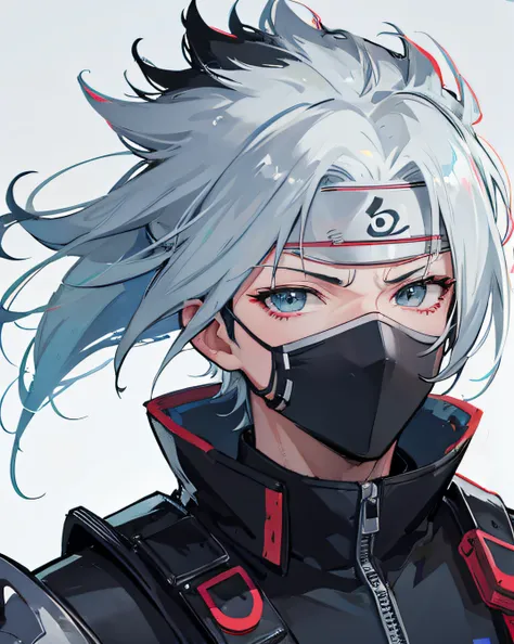 kakashi, smile, HD, high res, looking at viewer, high quality