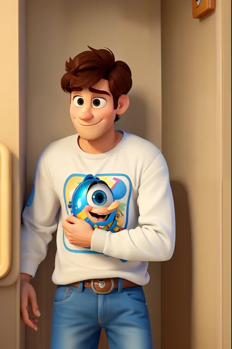 Um homem no estilo disney pixar , melhor qualidade e maior qualidade