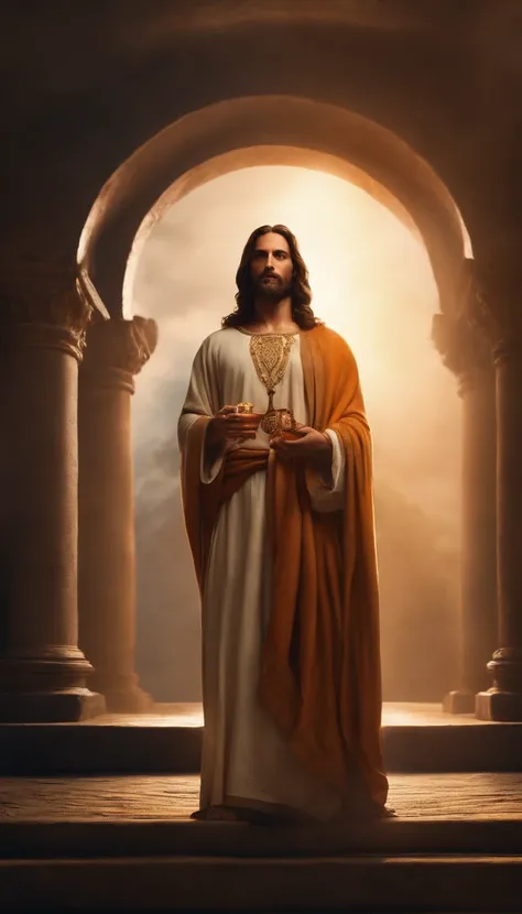 JESUS CRISTO FOTO escura: epic realistic, Soft cinematic portrait, adobe lightroom, photographic lab, altamente detalhado, desbotado, (cores neutras: 1,2), (hdr: 1,4) , (cores suaves:1.2), hiperdetalhado, (artstation:1.4), cinemactic, luzes quentes, dramat...