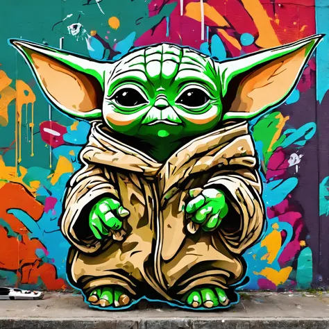 Baby Yoda , mignon, personnage en entier ,