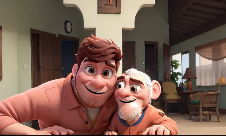 um homem moreno estilo pixar, alta qualidade, melhor qualidade