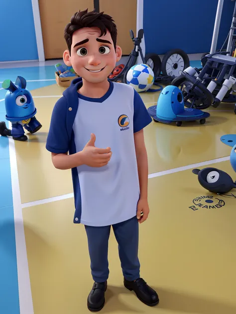 Um menino, Estio Pixar, de alta qualidade e melhor qualidade.