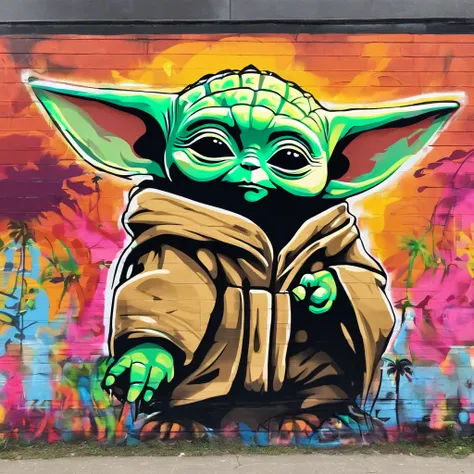 Baby Yoda , mignon, personnage en entier ,