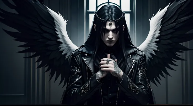 bloody goth angel male