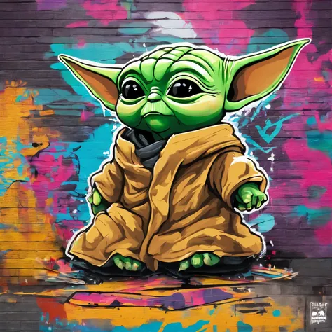 Baby Yoda , mignon, personnage en entier ,