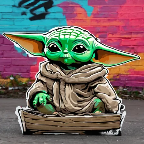 Baby Yoda , mignon, personnage en entier ,