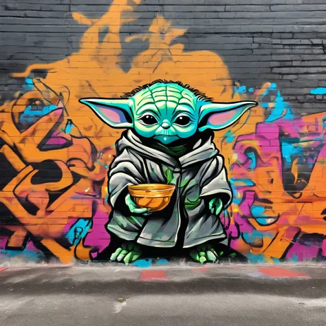 Baby Yoda , mignon, personnage en entier ,