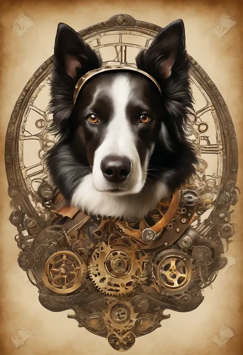 dog of the breed border collie