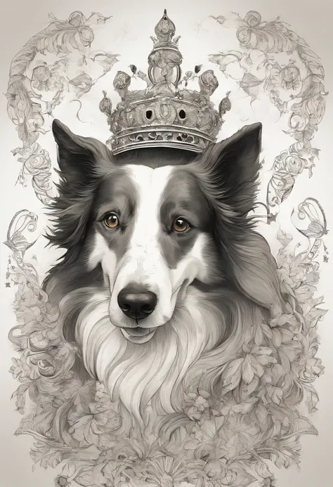 dog of the breed border collie