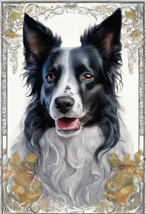 dog of the breed border collie