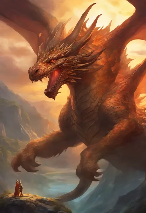 There is a large dragon with a huge head with multiple eyes and a huge body, em sua barriga tem uma grande boca, Hes got more than 1 tail and more than 4 paws Epic Fantasy Card Game Art, arte de fantasia altamente detalhada, arte de fantasia digital 2d det...