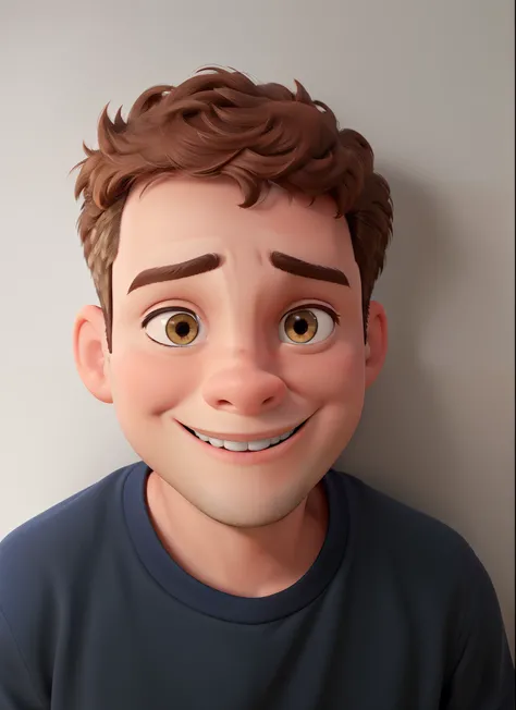 Um menino estilo disney pixar, alta qualidade, melhor qualidade