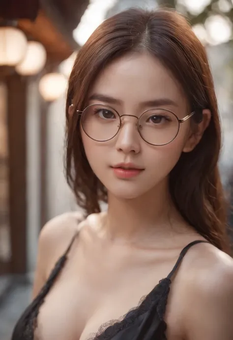 Series drawings，Showing a Japanese girl with long hair., wears glasses，8K, 超高分辨率, Ultra detailed, HD,(rosto bem projetado), amazing face, (Super detailed), Beautiful eyes, Soft lighting,, Outdoors, Streets,, Beautiful detailed eyes,mechanicalparts,, latex ...