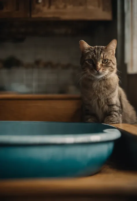 gato bebendo agua na torneira