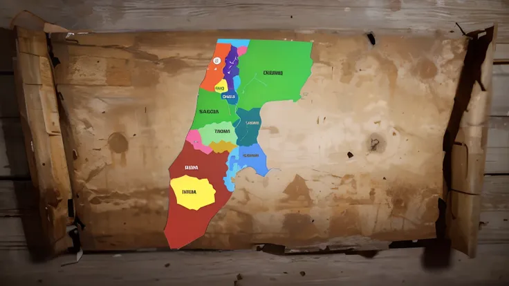 Mapa das doses tribos de Israel