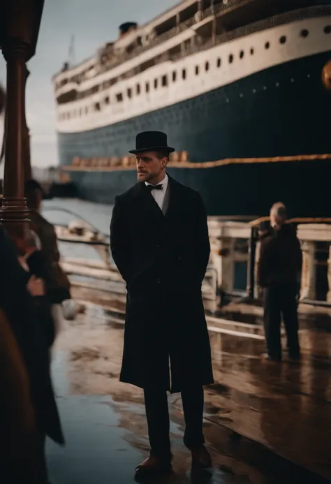 Street photography style photos of a day on the titanic