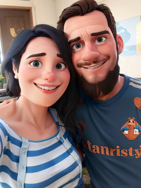 Homem feliz com a esposa , camisa azul da italia tomando vinho