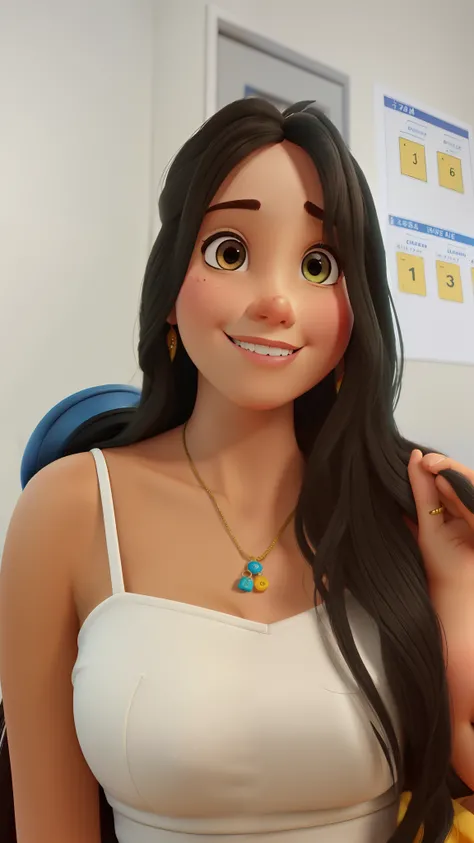 Mulher estilo Disney pixar, melhor qualidade, alta qualidade