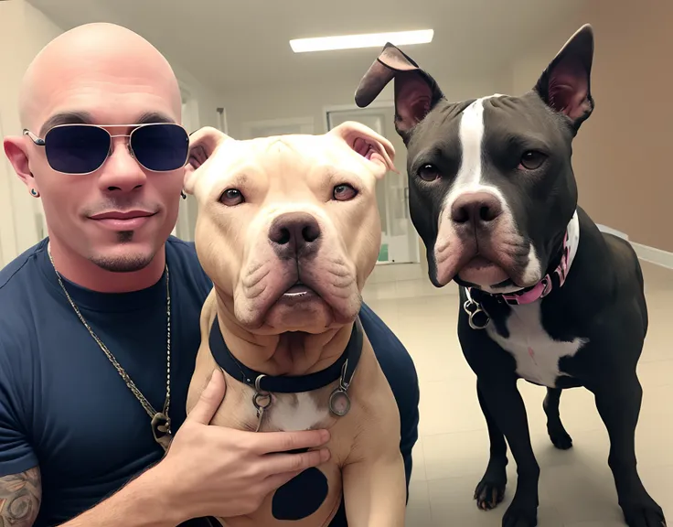 pitbull meets pitbull