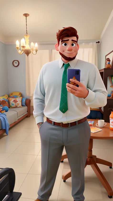 Um homem moreno estilo disney pixar, alta qualidade, melhor qualidade