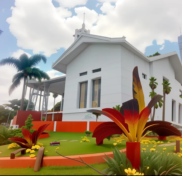 Cidade pequena e seu museu cidade Franco da Rocha atualmente. Imagem simples seguir igual