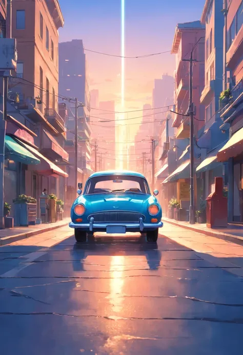 Um carro no estilo disney, alta qualidade, melhor qualidade