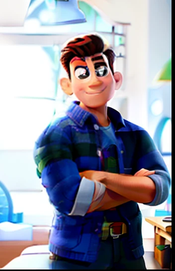 Um homem estilo disney pixar, alta qualidade