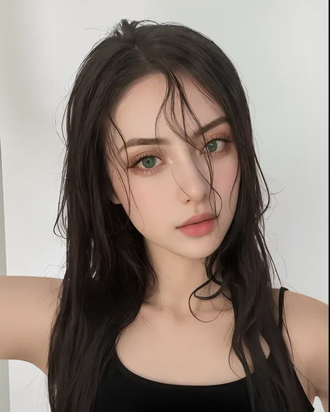 mulher com cabelo molhado e olhos verdes posando para uma foto, Angelina Stroganova, Anastasia Ovchinnikova, 18 anos, cabelos molhados, Anna Nikonova aka Newmilky, Cara Sexy, Yelena Belova, Charli XCX |, Olga Buzova, julia gorokhova, pale-skinned persian g...