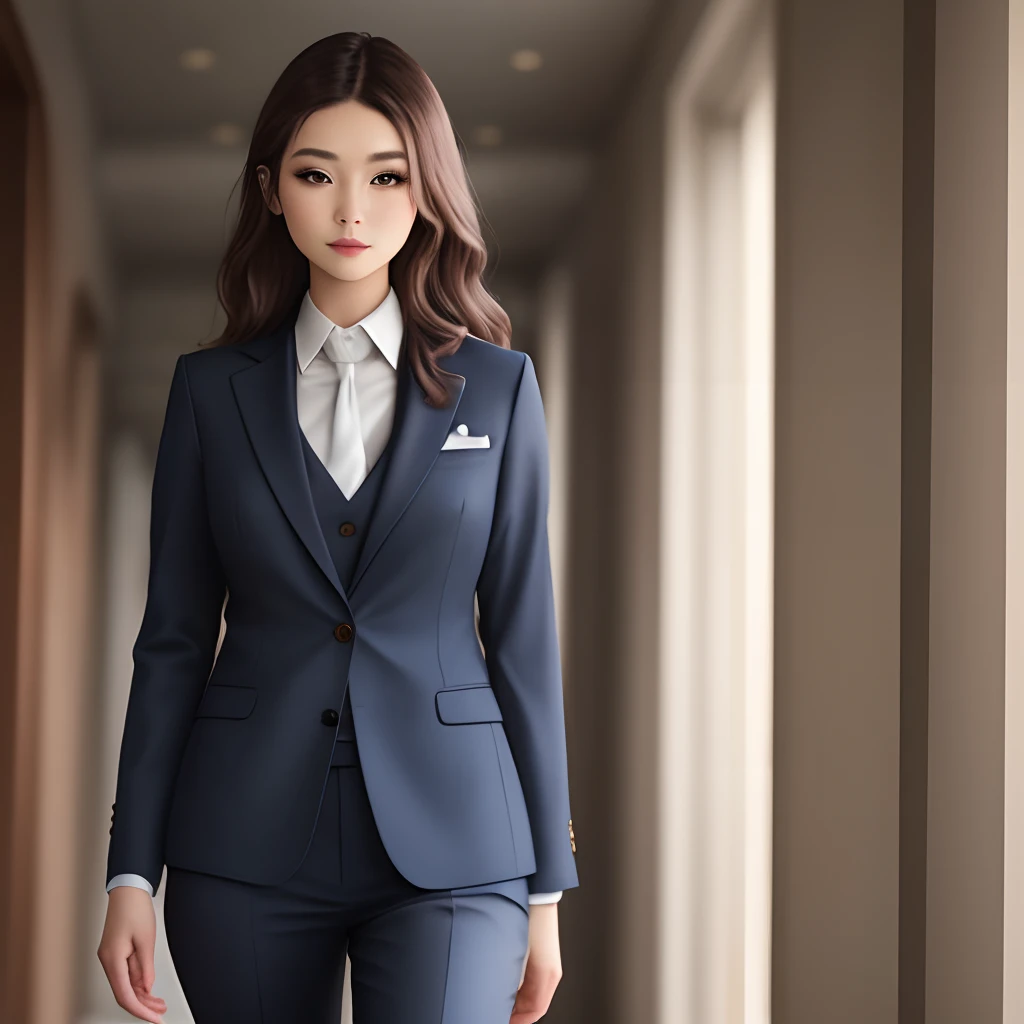 Woman in suit