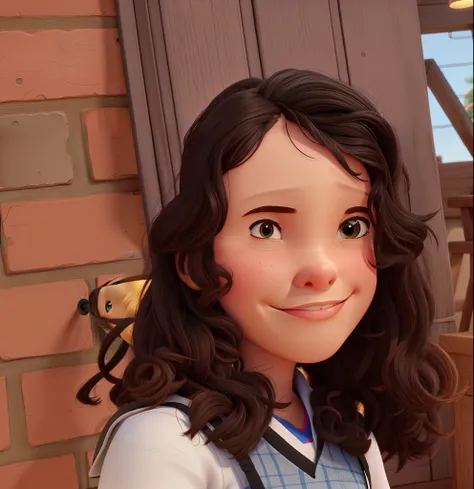 Uma menina estilo disney pixar, alta qualidade, melhor qualidade