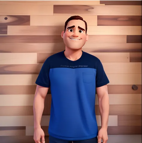 Um homem estilo disney pixar, alta qualidade, melhor qualidade