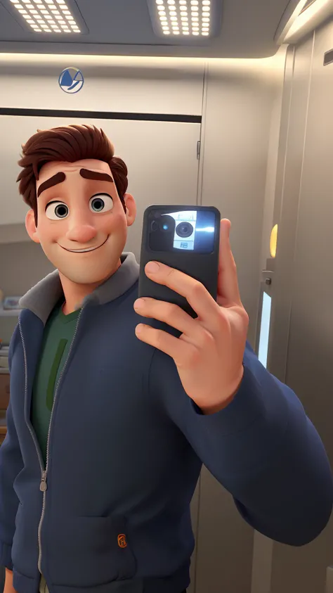 Um homem estilo disney pixar, alta qualidade, melhor qualidade