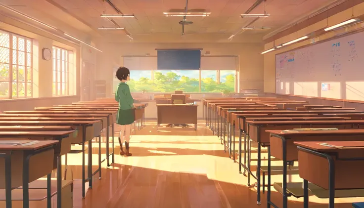 （best qualtiy：1.2），Empty university classrooms