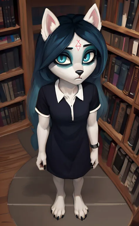 [Claire (the summoning)], [Uploaded to e621.net; (Pixelsketcher), (wamudraws)], ((masterpiece)), ((1girl)), ((solo portrait)), ((full body)), ((birds-eye view)), ((furry; anthro)), ((detailed fur)), ((detailed shading)), ((beautiful render art)), {anthro; ...