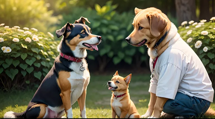 Dog and boy