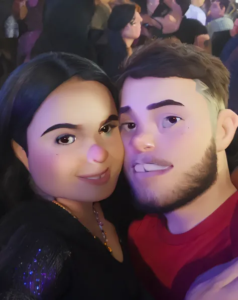 Um casal de namorados estilo disney pixar, alta qualidade, melhor qualidade