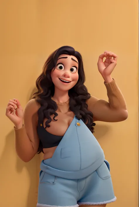 Uma mulher estilo Disney Pixar alta qualidade melhor qualidade