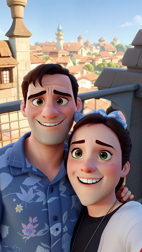 romantic couple, igual aos filmes Disney Pixar