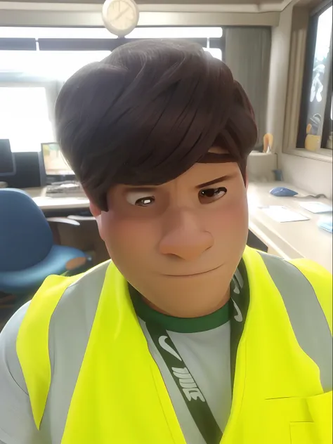 Um homem triste estilo disney pixar, alta qualidade, melhor qualidade