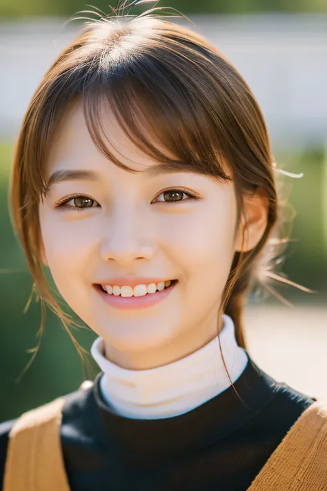 best quality, masterpiece, (photorealistic:1.4), 1girl, smiling eyes, (ulzzang-6500-v1.1:1.0), brown hair, black eyes, 18 years old, beautiful woman, white turtleneck, spiritual, prayer